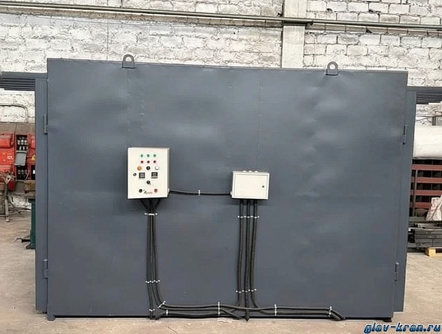 Нагревательная камера на 16 бочек по 200 литров или 4 еврокуба на 1000 литров, 1/2 уровень хранения, электрический обогрев ТЭНами или газом до-18кВт, 3200х1700х4260 мм, рабочая температура нагрева до -250 ᵒС, напряжение -220/380В