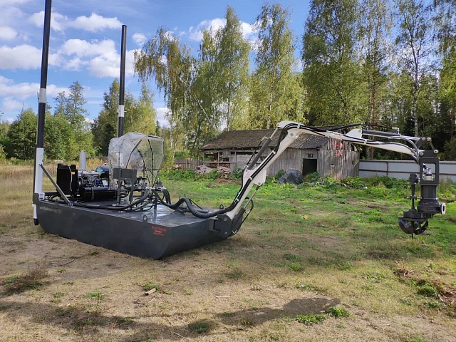 Плавающий земснаряд с мотопомпой "Боцман 2Cmax"