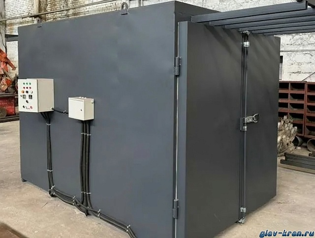Нагревательная камера на 16 бочек по 200 литров или 4 еврокуба на 1000 литров, 1/2 уровень хранения, электрический обогрев ТЭНами или газом до-18кВт, 3200х1700х4260 мм, рабочая температура нагрева до -250 ᵒС, напряжение -220/380В