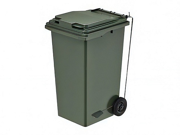 Пластиковый контейнер для мусора МКП 240 л. с педалью (721x582x1069 мм)