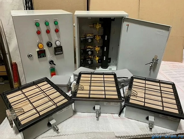 Нагревательная камера на 16 бочек по 200 литров или 4 еврокуба на 1000 литров, 1/2 уровень хранения, электрический обогрев ТЭНами или газом до-18кВт, 3200х1700х4260 мм, рабочая температура нагрева до -250 ᵒС, напряжение -220/380В