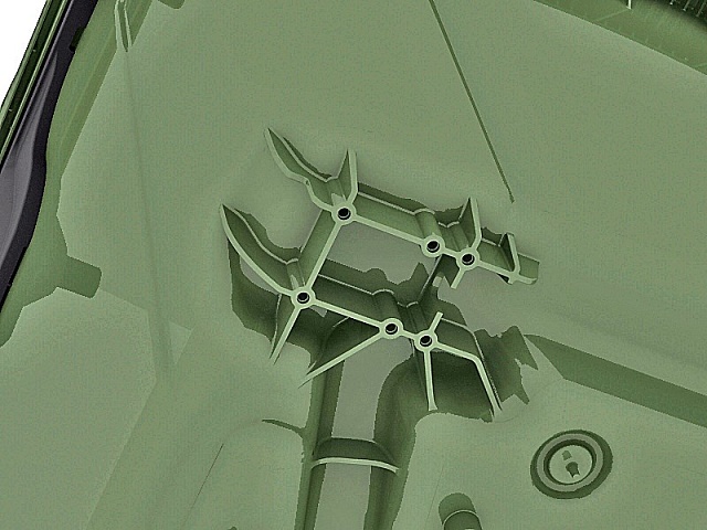 Пластиковый контейнер для мусора МКП 660 л. (780x1370x1218 мм)