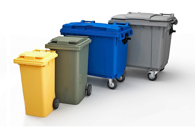 Пластиковый контейнер для мусора МКП 1100 л. (1375x1075x1369 мм)