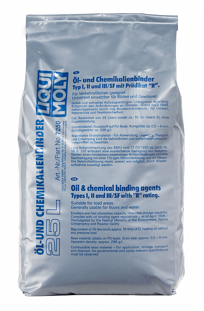 Сорбент для сбора нефти "Liqui Moly Oilbinder" 25 кг