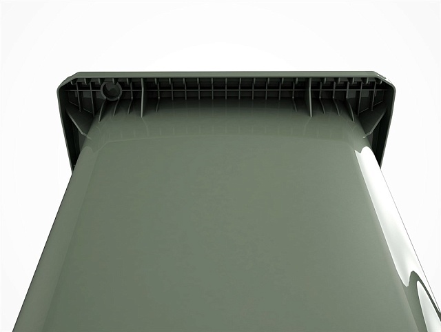 Пластиковый контейнер для мусора МКП 240 л. с педалью (721x582x1069 мм)