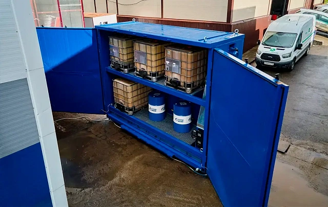 Нагревательная камера на 24 бочки по 200 литров или 6 еврокубов по 1000 литров, 2 уровня хранения, электрический обогрев ТЭНами или газом до -20 кВт, 4950x3850х1730 мм, рабочая температура нагрева до -250 ᵒС, напряжение -220/380В