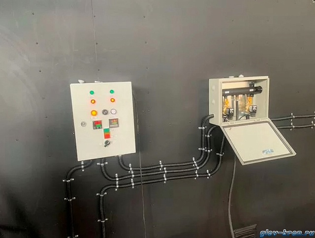 Нагревательная камера на 16 бочек по 200 литров или 4 еврокуба на 1000 литров, 1/2 уровень хранения, электрический обогрев ТЭНами или газом до-18кВт, 3200х1700х4260 мм, рабочая температура нагрева до -250 ᵒС, напряжение -220/380В